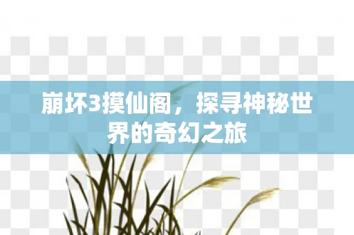 崩坏3摸仙阁，探寻神秘世界的奇幻之旅