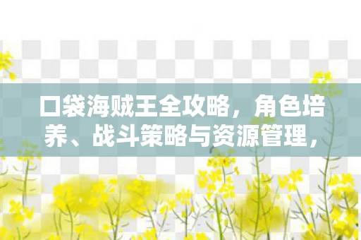 打造最强大的航海队伍图片