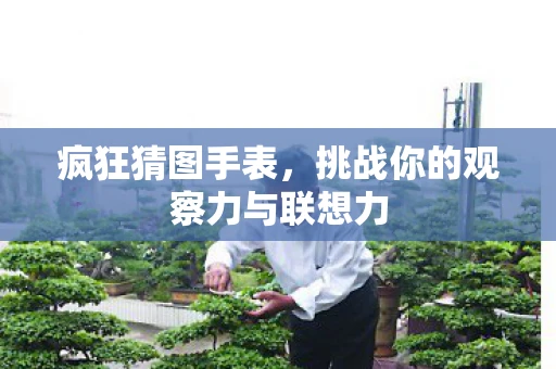 疯狂猜图手表，挑战你的观察力与联想力