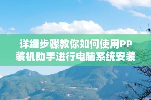 详细步骤教你如何使用PP装机助手进行电脑系统安装