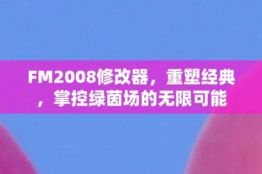 FM2008修改器，重塑经典，掌控绿茵场的无限可能