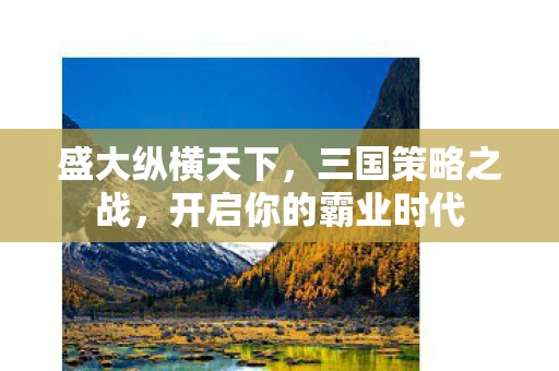 盛大纵横天下，三国策略之战，开启你的霸业时代