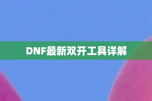 DNF最新双开工具详解