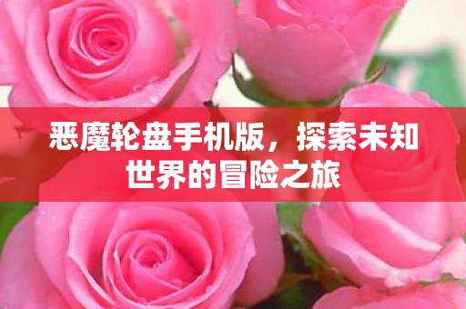 恶魔轮盘手机版，探索未知世界的冒险之旅