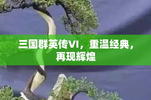 三国群英传VI，重温经典，再现辉煌