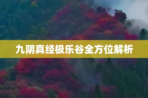 九阴真经极乐谷全方位解析