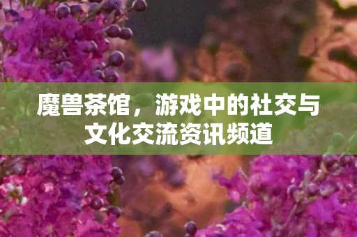 魔兽茶馆，游戏中的社交与文化交流资讯频道