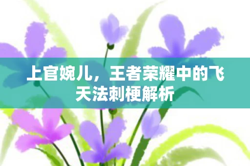王者荣耀中的飞天法刺梗解析图片