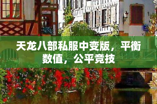 天龙八部私服中变版，平衡数值，公平竞技