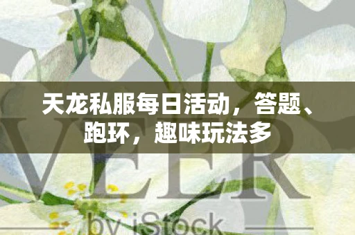 天龙私服每日活动，答题、跑环，趣味玩法多