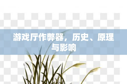 游戏厅作弊器，历史、原理与影响