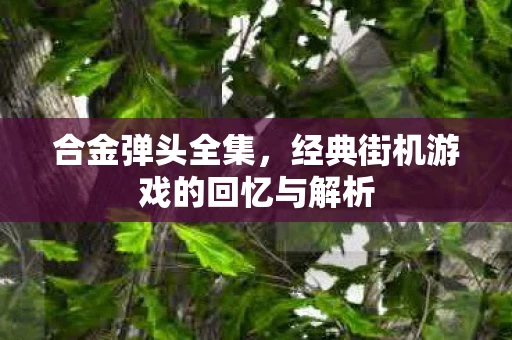 合金弹头全集，经典街机游戏的回忆与解析