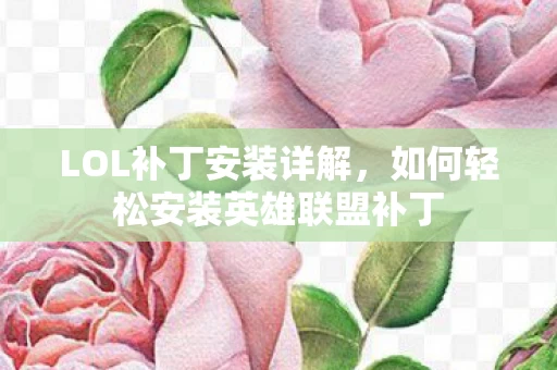 如何轻松安装英雄联盟补丁图片