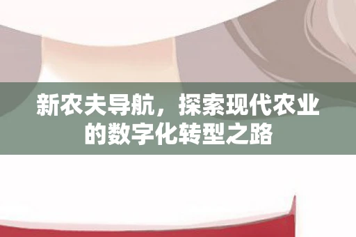 新农夫导航，探索现代农业的数字化转型之路