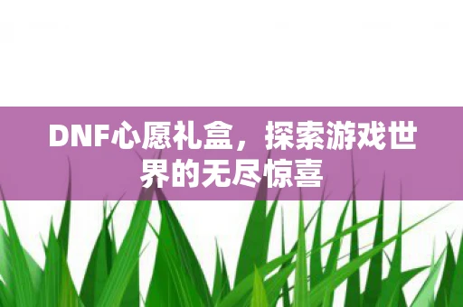 DNF心愿礼盒，探索游戏世界的无尽惊喜