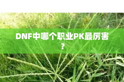 DNF中哪个职业PK最厉害？