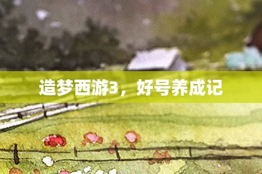 造梦西游3，好号养成记