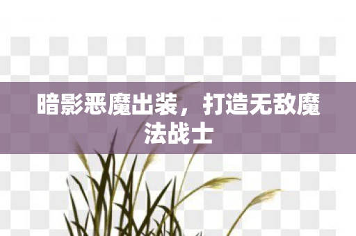 暗影恶魔出装，打造无敌魔法战士