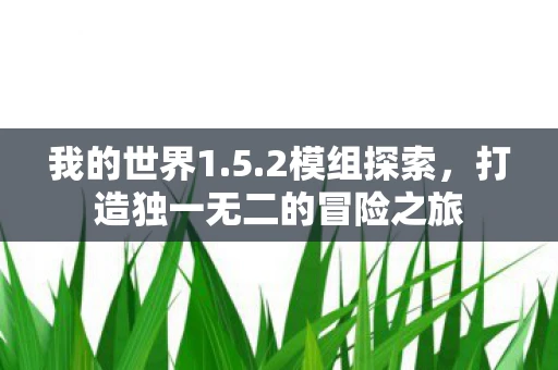 我的世界1.5.2模组探索，打造独一无二的冒险之旅
