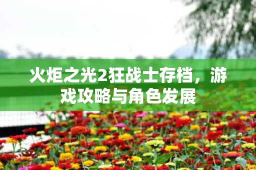 火炬之光2狂战士存档，游戏攻略与角色发展