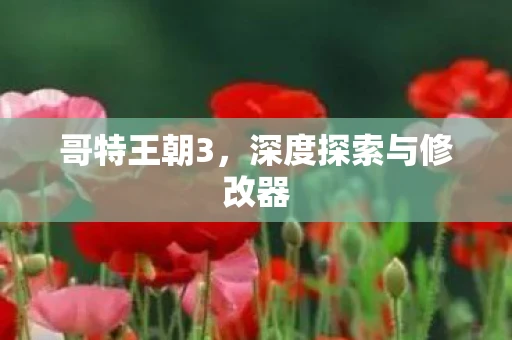 哥特王朝3，深度探索与修改器