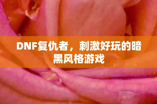 DNF复仇者，刺激好玩的暗黑风格游戏