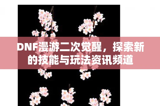 DNF漫游二次觉醒，探索新的技能与玩法资讯频道