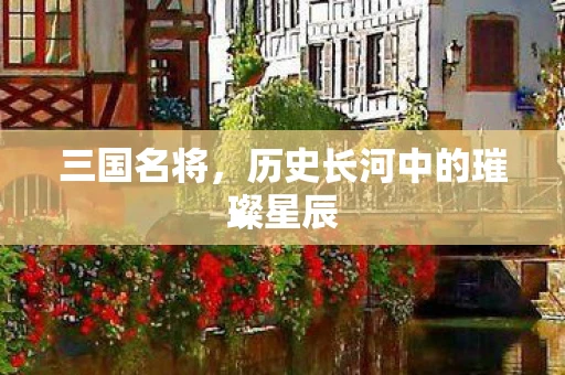 三国名将，历史长河中的璀璨星辰