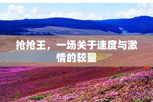 抢抢王，一场关于速度与激情的较量