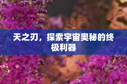 天之刃，探索宇宙奥秘的终极利器