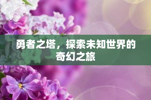 勇者之塔，探索未知世界的奇幻之旅