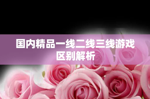 国内精品一线二线三线游戏区别解析图片