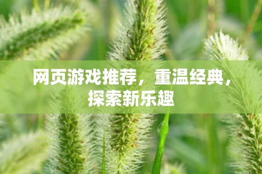 网页游戏推荐，重温经典，探索新乐趣