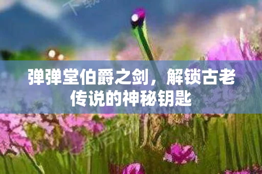 弹弹堂伯爵之剑，解锁古老传说的神秘钥匙
