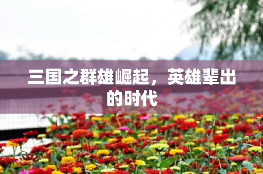 三国之群雄崛起，英雄辈出的时代