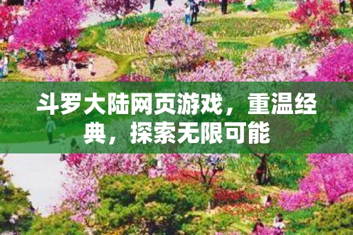 斗罗大陆网页游戏，重温经典，探索无限可能