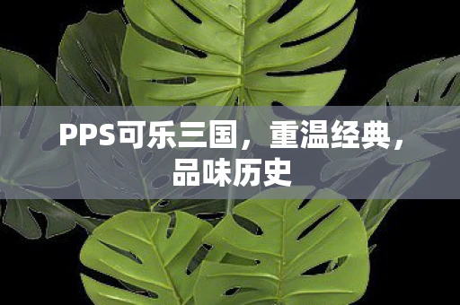 PPS可乐三国，重温经典，品味历史