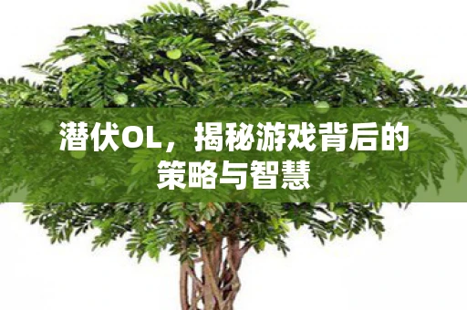 潜伏OL，揭秘游戏背后的策略与智慧