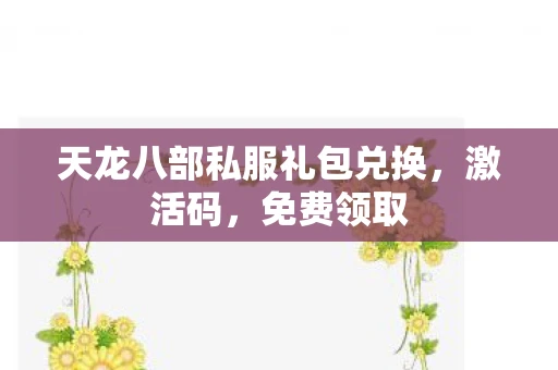 天龙八部私服礼包兑换，激活码，免费领取