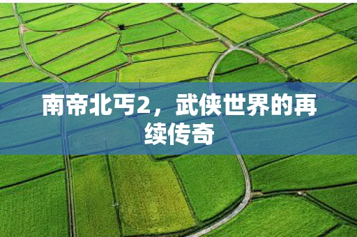 南帝北丐2，武侠世界的再续传奇