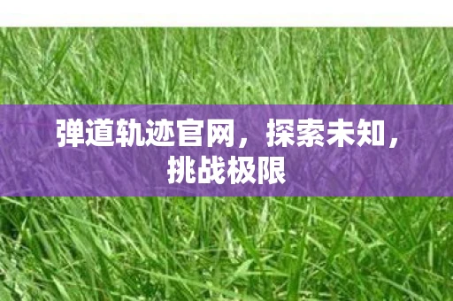 弹道轨迹官网，探索未知，挑战极限