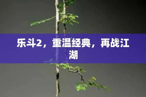 乐斗2，重温经典，再战江湖