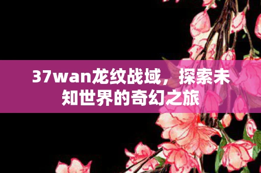 37wan龙纹战域，探索未知世界的奇幻之旅