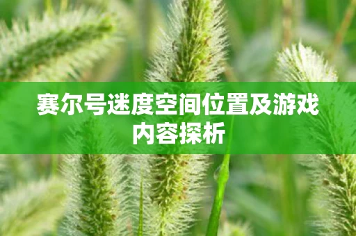 赛尔号迷度空间位置及游戏内容探析图片