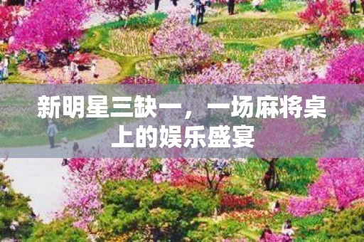 新明星三缺一，一场麻将桌上的娱乐盛宴