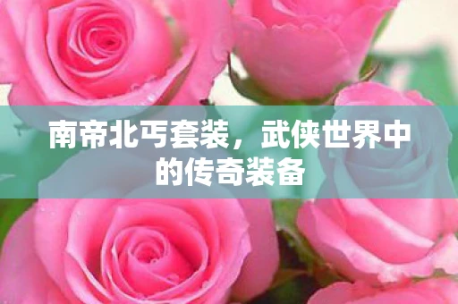 南帝北丐套装，武侠世界中的传奇装备