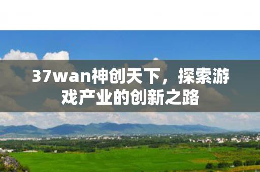 37wan神创天下，探索游戏产业的创新之路