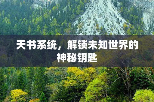 天书系统，解锁未知世界的神秘钥匙