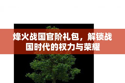 烽火战国官阶礼包，解锁战国时代的权力与荣耀