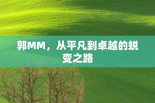 郭MM，从平凡到卓越的蜕变之路
